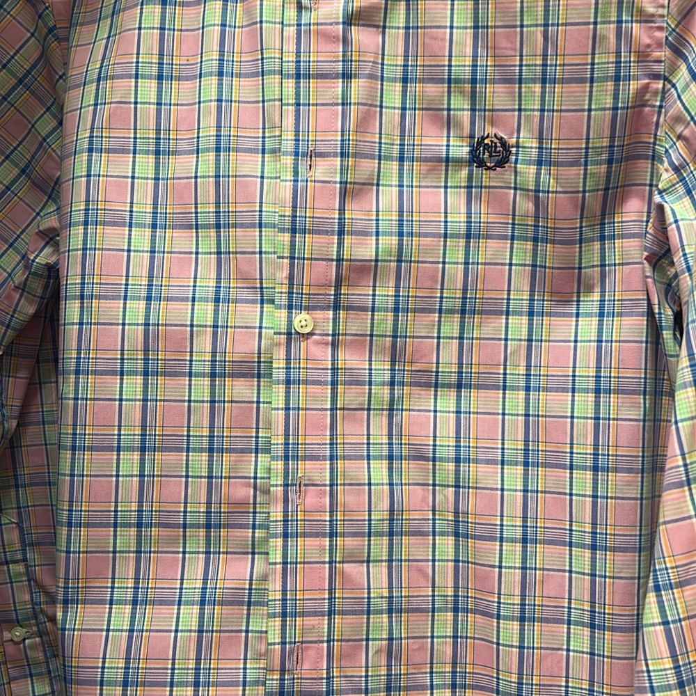 Boy’s Ralph Lauren Long Sleeved Multicolor Plaid Shirt